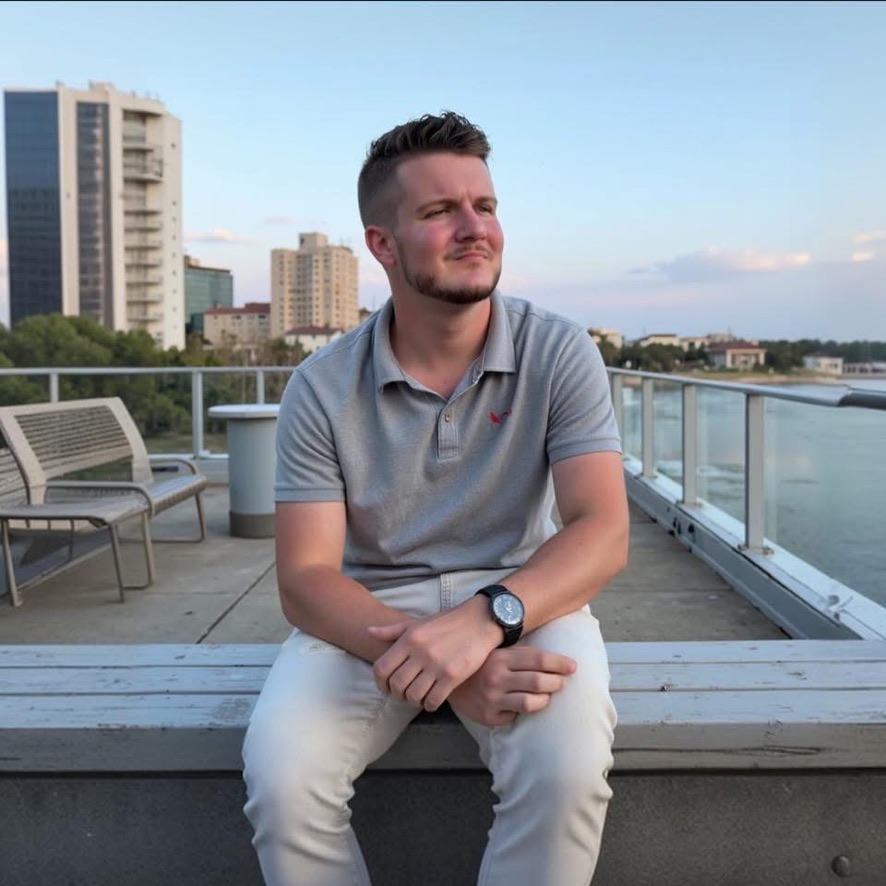 Daniel portrait by the water